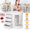 Makeup Storage Box Jewelry Display Organizer Box Desktop Cosmetic Storage Drawer Case with 4 Drawers