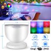 Ocean Wave LED Projection Night Light w/ Speaker Multicolor Projector Music Lamp