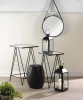 Black Moroccan Lace Stool