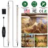 LED Plant Grow Light Strips Full Spectrum Plant Growing Lamp Bar with 2 Strips 60LEDs 4/8/12H Timer 5-Brightness Levels
