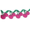 4 Yards Lovely Cherry Jute Twine Burlap Ribbon for DIY Crafts Wedding Party Decor Gift-Wrapping