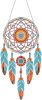 Diamond Dream Catchers Kit, Hanging Diamond Art, DIY Kit for Home Wall & Window Decor, Handmade Craft for Room Decoration (Waves)