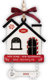 House Warming Gifts New Home, Wood New Home Ornament 2025 New H OME Gift Ideas First Home Christmas Ornament 2025 Housewarming Gifts House Essent