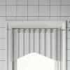 Curtain Rail White and Silver Aluminum, plastic