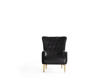 Modern Style Chair in Black
