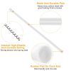 1Pc 150cm Tension Curtain Rod Spring Load Adjustable Curtain Pole Heavy-Duty Steel for Bathroom Wardrobe Kitchen Balcony
