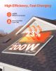 VEVOR 200W Monocrystalline Solar Panel, 23% High-Efficiency Mono PV Module with Stable MC4 Output & Aluminum Frame