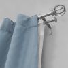 5/8" 3/4" Metal Cage Double Curtain Rod 30-84" Satin Nickel