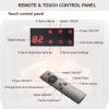 23 inch Infrared heating electric fireplace insert, with log set & realistic flame, remote control with timer, overheating protection