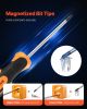 VEVOR Screwdriver Set, 12-Piece Hand Tools Set with Magnetic Tips, Includes 5 Phillips and 5 Flat Head Bits, Z-Type Bit