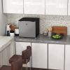 Mini Upright Freezer 1.1 Cu.Ft Compact Silver with Removable Shelves Home Appliances Chill Solution