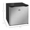Mini Upright Freezer 1.1 Cu.Ft Compact Silver with Removable Shelves Home Appliances Chill Solution