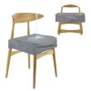 4Pack Waterproof Dining Chair Slipcovers Stretch Chair Seat Slipcovers Removable Washable Jacquard Seat Covers for Dining Room