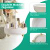 Rotating Makeup Organizer 360° Spinning Perfume Cosmetic Storage Tray 22LBS Load Countertop Seasoning Container for Lotion Lipstick