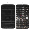 2Pcs Hanging Jewelry Organizer Earring Necklace Bracelet Holder Double-sided 80 Pockets Accessory Storage Pocket