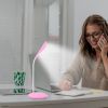 Dimmable LED Desk Light Table Beside Reading Lamp Touch Sensor USB Rechargeable Table Lamp Flexible Gooseneck Book Night Light