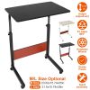 23.62x15.74x35in Mobile Laptop Desk Height Adjustable Rolling Wheels 77LBS Load Standing Table Sofa Bed Side Desk Cart Home Office Use