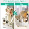Rotating Makeup Organizer 360° Spinning Perfume Cosmetic Storage Tray 22LBS Load Countertop Seasoning Container for Lotion Lipstick