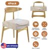 4Pack Waterproof Dining Chair Slipcovers Stretch Chair Seat Slipcovers Removable Washable Jacquard Seat Covers for Dining Room
