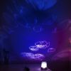 Kids Underwater World Projector Lamp Cordless Battery-Powered LED Night Light Colorful Decoration Holiday Lights