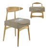 4Pack Waterproof Dining Chair Slipcovers Stretch Chair Seat Slipcovers Removable Washable Jacquard Seat Covers for Dining Room