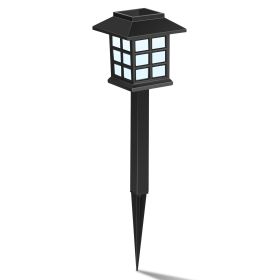 4Pcs Solar Pathway Lights Outdoor Garden Solar Lights Waterproof Landscape Solar Lawn Lamps For Yard Driveway Walkway Patio (Option: Cold)