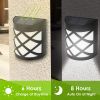 4Pack Solar Powered LED Fence Lights Water-Resistant Dusk To Dawn Sensor Fence Lamps Decorative Wall Lights For Deck, Patio, Stairs, Yard, Path, Drive