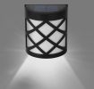 4Pack Solar Powered LED Fence Lights Water-Resistant Dusk To Dawn Sensor Fence Lamps Decorative Wall Lights For Deck, Patio, Stairs, Yard, Path, Drive