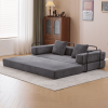 Floor Couch,Compression Sofa,Convertible Floor Sofa Bed-with Pillow Back Support Armrest,Comfy Futon Couch Lounge Sleeper Bed,Corduroy Fabric