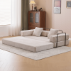 Floor Couch,Compression Sofa,Convertible Floor Sofa Bed-with Pillow Back Support Armrest,Comfy Futon Couch Lounge Sleeper Bed,Corduroy Fabric