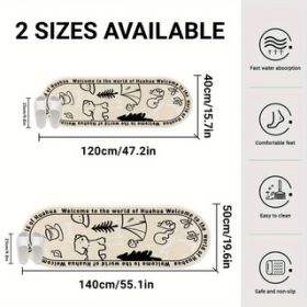 Runner rug Multicolored star pattern plush carpet - Machine washable bedroom runner mat, suitable for bedrooms, bay windows (Style: Forest, size: 40*120cm/16*47in)