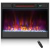 23 Inch 1500W Recessed Electric Fireplace Insert with Remote Control