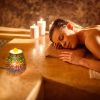 3D Fireworks Glass Wax Warmer Electric Wax Burner For Heating Fragrant Candle Aroma Decorative Night Lamp