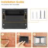 4Pcs Solar Powered Deck Lights Outdoor Decorative Step Fence Lamp Stainless Steel IP55 Waterproof Solar Light For Patio Garden Stair Fence Railing