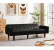 PU Leather Sofa Furniture Adjustable backrest Easily Assembles Loveseat