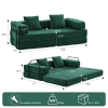 Floor Couch,Compression Sofa,Convertible Floor Sofa Bed-with Pillow Back Support Armrest,Comfy Futon Couch Lounge Sleeper Bed,Corduroy Fabric