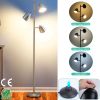 Black Tree Standing Floor Lamp Metal 3 Color Temperature Reading LED Bulb Light 360 Degree Adjustable Individual Separate Switch Living Room Bedroom O