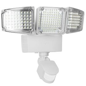 Solar Lights Outdoor 188 LEDs 1600lm Solar Security Lights Motion Sensor Lights 270°Lighting Angle Waterproof Dusk to Dawn Solar Wall Lights 360°Rotat (Option: White)